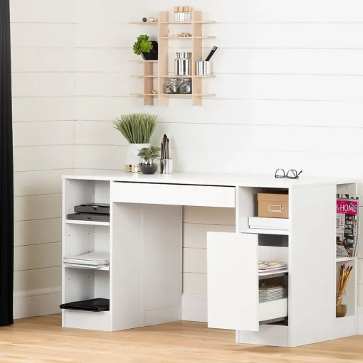 South Shore Office Desks<™ Crea 30" Craft Table, Pure White (7550727)