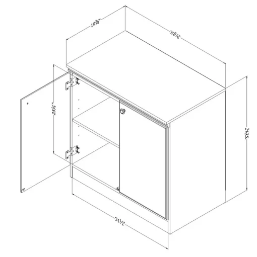South Shore Storage Cabinets<Morgan Small 2-Door Storage Cabinet, (7260722)