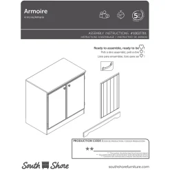 South Shore Storage Cabinets<Morgan Small 2-Door Storage Cabinet, (7260722)