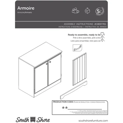 South Shore Storage Cabinets<Morgan Small 2-Door Storage Cabinet, (7260722)