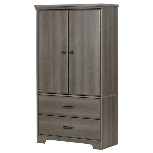 South Shore Storage Cabinets<Versa 2-Door Armoire with Drawers, (10604)
