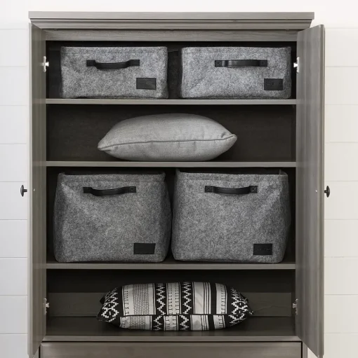 South Shore Storage Cabinets<Versa 2-Door Armoire with Drawers, (10604)