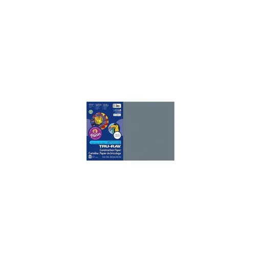 Southwest School Supply Construction Paper<12" x 18" Construction Paper, Slate, 50 Sheets/Pack (P103060)