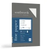 Southworth Resume Paper<25% Cotton Business Paper, 8.5" x 11", 24 lb. Linen Finish, White, 100 Sheets/Pack (P554CK)