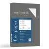 Southworth Resume Paper<8.5" x 11" Business Paper, 32 Lbs., Linen, 250/Box (J558C)