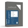 Southworth Resume Paper<Fine Paper, 8.5" x 11", 24 lb., Wove-Finish, White, 500/Box (404C)