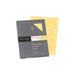 Southworth Multipurpose Paper<Parchment Specialty 8.5" x 11" Multipurpose Paper, 24 lbs., Gold, 100/Box (P994CK)