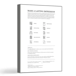 Southworth Resume Paper<Resume Paper, 8.5" x 11", 32 lb., Wove-Finish, White, 100 Sheets/Pack (RD18CF)