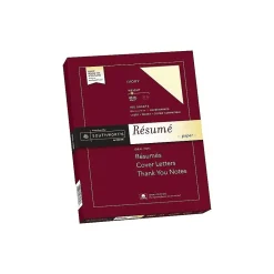 Southworth Resume Paper<Resume Paper, 8.5" x 11", 24 lb., Wove-Finish, Ivory, 100 Sheets/Box (R14ICF)