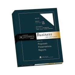 Southworth Resume Paper<8.5"W x 11"L Business Paper, 32 lbs., Wove Finish, 250/Box (JD18C)
