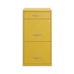 Space Solutions File Cabinets<SOHO Organizer 3-Drawer Vertical File Cabinet, Letter Size, Lockable, Goldfinch (25280)