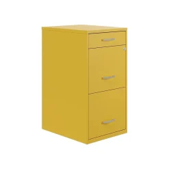 Space Solutions File Cabinets<SOHO Organizer 3-Drawer Vertical File Cabinet, Letter Size, Lockable, Goldfinch (25280)