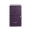 Space Solutions File Cabinets<SOHO Smart File 2-Drawer Vertical File Cabinet, Letter Size, Lockable, Midnight Purple (25273)