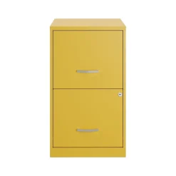 Space Solutions File Cabinets<SOHO Smart File 2-Drawer Vertical File Cabinet, Letter Size, Lockable, Goldfinch (25272)