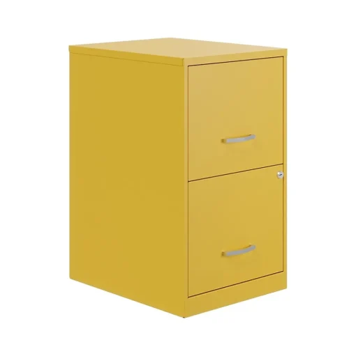 Space Solutions File Cabinets<SOHO Smart File 2-Drawer Vertical File Cabinet, Letter Size, Lockable, Goldfinch (25272)