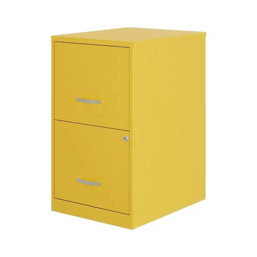 Space Solutions File Cabinets<SOHO Smart File 2-Drawer Vertical File Cabinet, Letter Size, Lockable, Goldfinch (25272)