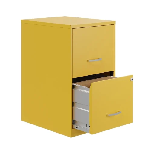 Space Solutions File Cabinets<SOHO Smart File 2-Drawer Vertical File Cabinet, Letter Size, Lockable, Goldfinch (25272)