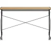 Space Solutions Computer Desks<43"W Folding Home Office Desk, Black/Teak (24969)