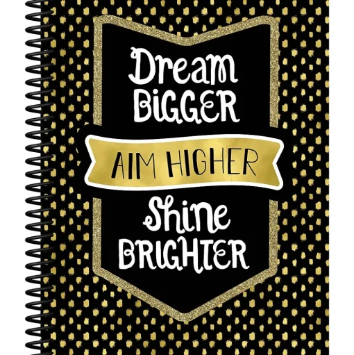 Carson-Dellosa Grade Books<Sparkle and Shine Teacher Planner Plan Book, Dream Bigger Aim Higher Shine Brighter, Paperback (105020)