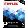 Staples Large Quantity Paper<30% Recycled 8.5" x 11" Multipurpose Paper, 32 lbs., 100 Brightness, 300/Pack (358C-WH-STP)