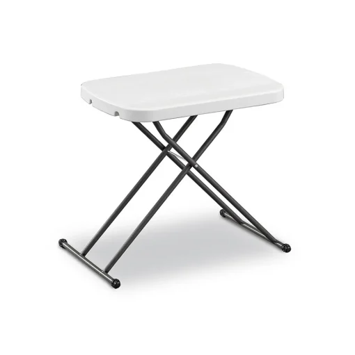 Staples Folding Tables<® 25.5" x 17.8" Heavy Duty Folding Table, White (79143)
