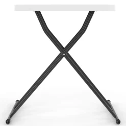 Staples Folding Tables<® 25.5" x 17.8" Heavy Duty Folding Table, White (79143)