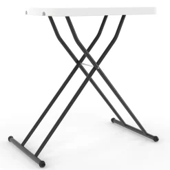 Staples Folding Tables<® 25.5" x 17.8" Heavy Duty Folding Table, White (79143)