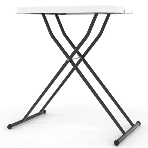 Staples Folding Tables<® 25.5" x 17.8" Heavy Duty Folding Table, White (79143)