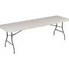 Staples Folding Tables<8' x 30" Heavy Duty Plastic Folding Table, White (79233/54273)