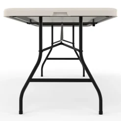 Staples Folding Tables<8' x 30" Heavy Duty Plastic Folding Table, White (79233/54273)