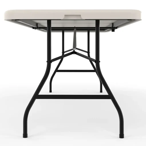 Staples Folding Tables<8' x 30" Heavy Duty Plastic Folding Table, White (79233/54273)