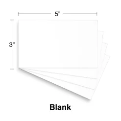 Staples Index Cards<3" x 5" Index Cards, Blank, White, 500/Pack (TR51010)