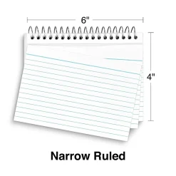 Staples Index Cards<™ 4" x 6" Index Cards, Lined, White, 50 Cards/Pack, 3 Pack/Carton (TR51007)