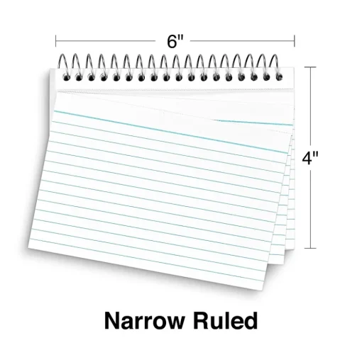 Staples Index Cards<™ 4" x 6" Index Cards, Lined, White, 50 Cards/Pack, 3 Pack/Carton (TR51007)