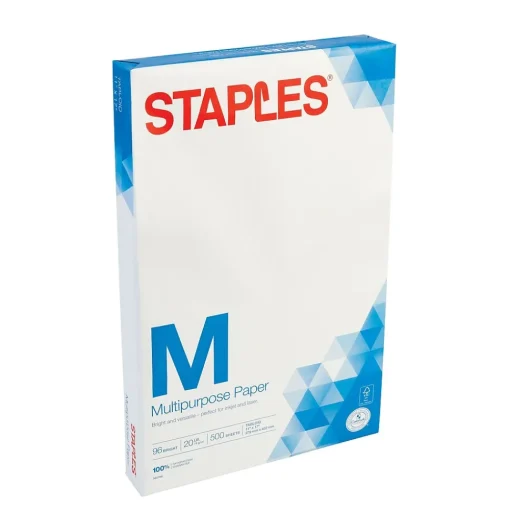 Staples Multipurpose Paper<11" x 17" Multipurpose Paper, 20 lbs., 96 Brightness, 500/Ream (05033)