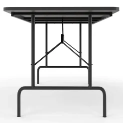 Staples Folding Tables<6' x 30" Wooden Heavy Duty Folding Table, Walnut (58366)
