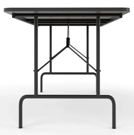 Staples Folding Tables<6' x 30" Wooden Heavy Duty Folding Table, Walnut (58366)
