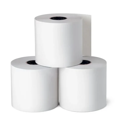 Staples Pos Paper<Bond Paper Roll, 3" x 128', 10/Pack (28387/452171)