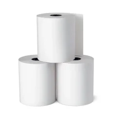 Staples Pos Paper<Bond Paper Rolls, 1-Ply, 3" x 128', 10/Pack (18211-CC)