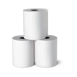Staples Pos Paper<Bond POS/Cash Register Roll, 92 Bright, 7/16" core, 1-Ply, 3" x 150', 50/Carton (28407/3504)