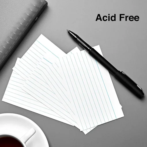 Staples Index Cards<Brand 3" x 5" Index Cards, Lined, White, 100/Pack (ST51013-CC)