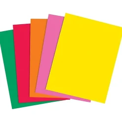 Staples Multipurpose Paper<Brights Multipurpose Paper, 24 lbs., 8.5" x 11", Assorted, 500/Ream (20200)