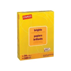 Staples Multipurpose Paper<Brights Multipurpose Paper, 24 lbs., 8.5" x 11", , 500/Ream (20102)