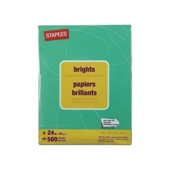 Staples Multipurpose Paper<Brights Multipurpose Paper, 24 lbs., 8.5" x 11", , 500/Ream (20103)