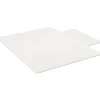 Staples Chair Mats<Carpet Chair Mat with Lip, 45" x 53", Designed for Medium-Pile Carpet, Clear Vinyl (122233)