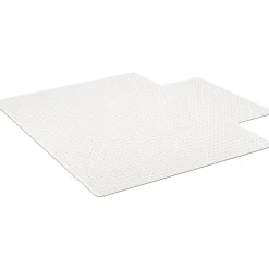 Staples Chair Mats<Carpet Chair Mat with Lip, 45" x 53", Designed for Medium-Pile Carpet, Clear Vinyl (122233)