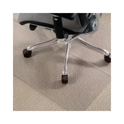 Staples Chair Mats<Carpet Chair Mat, 36" x 48", Designed for Low-Pile Carpet, Clear Vinyl (120031)