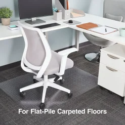Staples Chair Mats<Carpet Chair Mat, 36" x 48'', Flat-Pile, Clear (27013-US/CC)