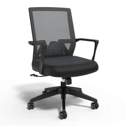 Staples Office Chairs<Cartwright Ergonomic Fabric Swivel Task Chair, Black (ST62400)