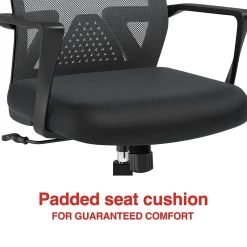 Staples Office Chairs<Cartwright Ergonomic Fabric Swivel Task Chair, Black (ST62400)